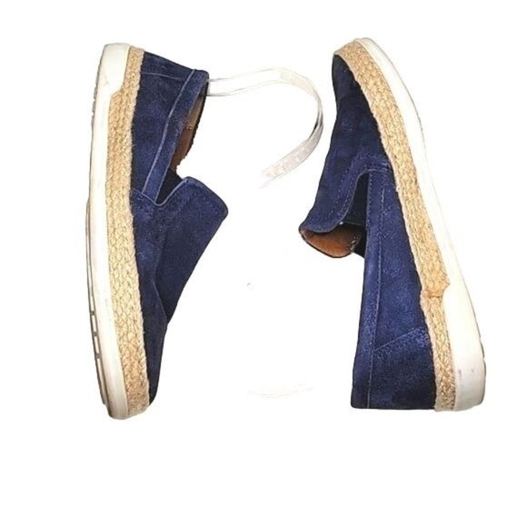 Womens Umberto Raffini Wynne Slip On Espadrille Blue Metallic Size 37/6-6.5 - Picture 4 of 7